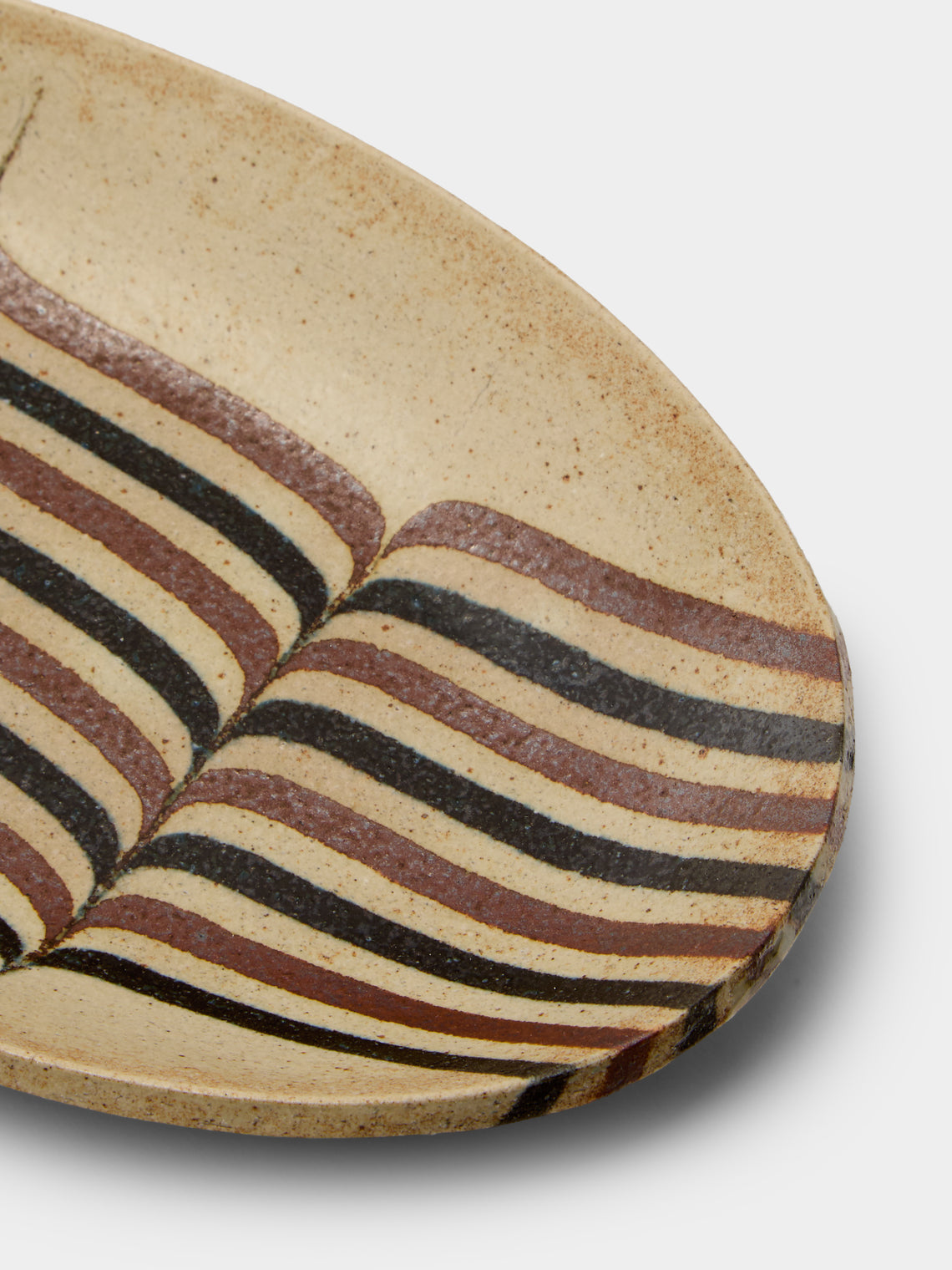 Makidani-gama - No. 1 Nerikomi Ceramic Medium Oval Bowls (Set of 5) - Multiple - ABASK