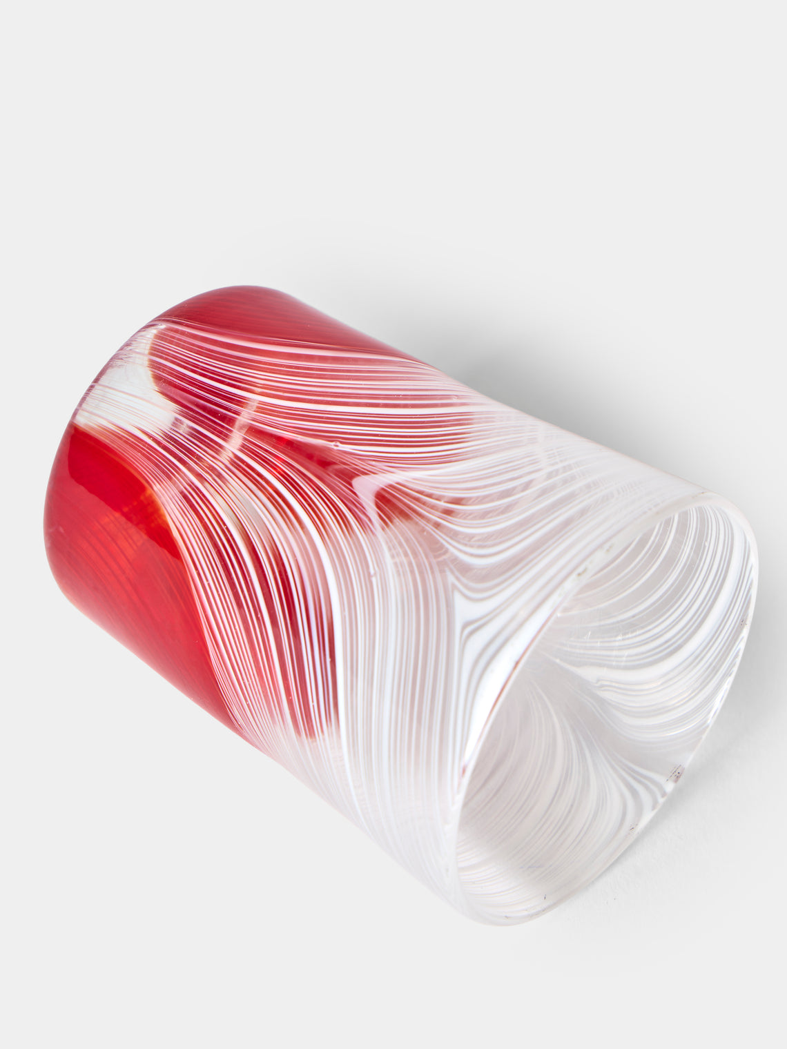 Droulers - Hand-Blown Murano Glass Tumbler - Red - ABASK