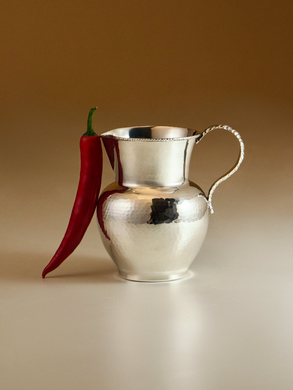 Antique and Vintage - 1950s Solid Silver Water Jug - Silver - ABASK