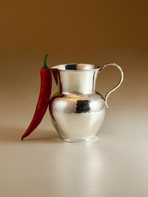 Antique and Vintage - 1950s Solid Silver Water Jug - Silver - ABASK