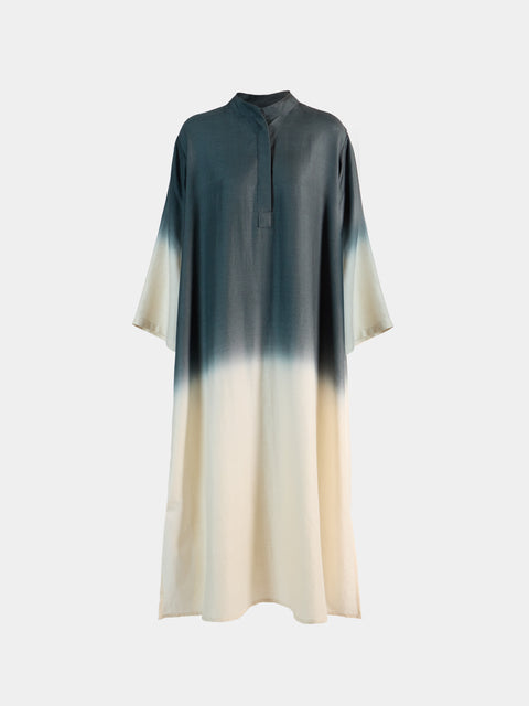 Me & K - Ombré Cashmere Kaftan | Size: S - Ivory - ABASK - 