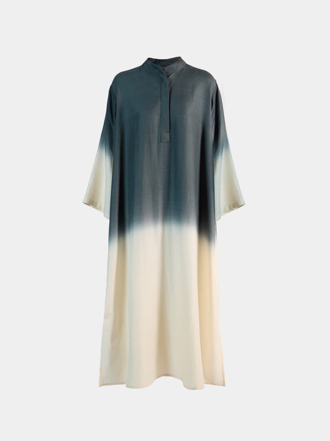 Me & K - Ombré Cashmere Kaftan | Size: S - Ivory - ABASK - 