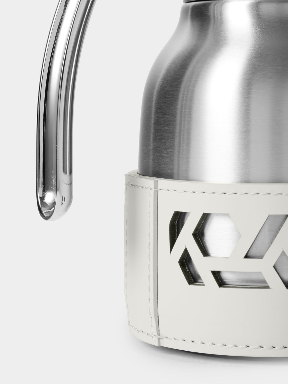 RUDI - Gemma Leather Carafe (20oz/0.6L) - White - ABASK