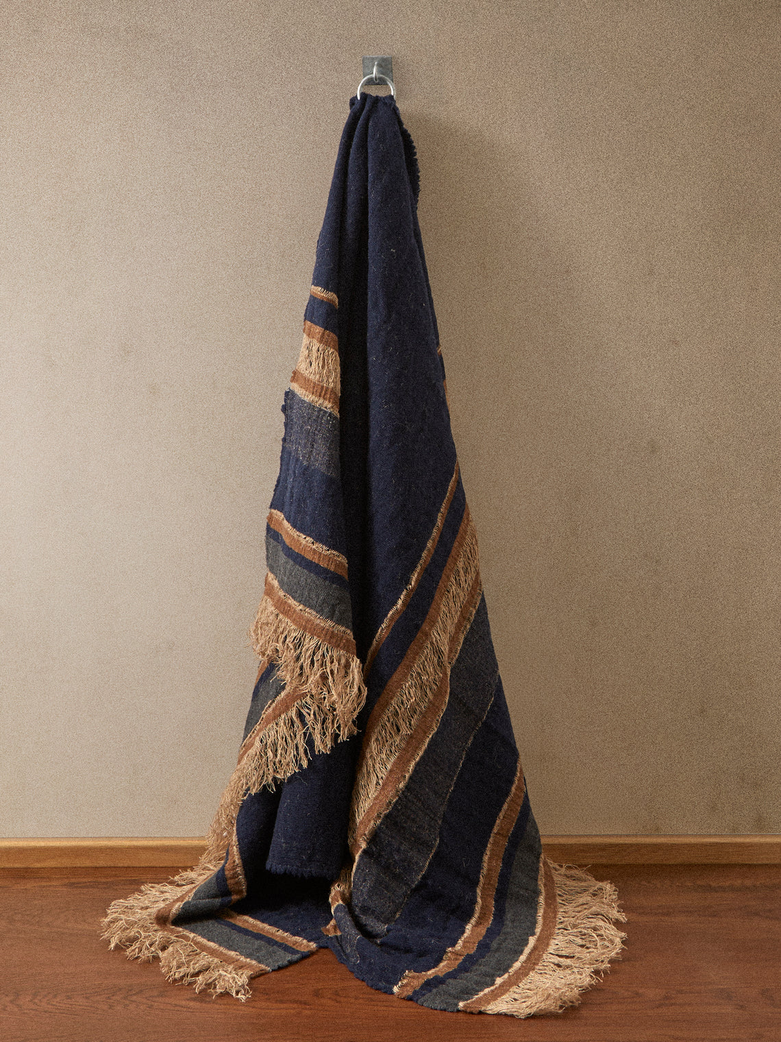 The House of Lyria - Jute and Wool Throw (78.5in/2m) - Multiple - ABASK