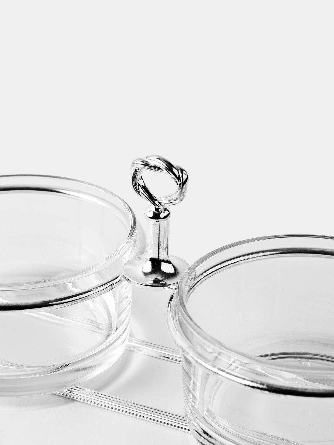 Greggio - Villa Pisani Silver-Plated Double Jam Pot - Silver - ABASK