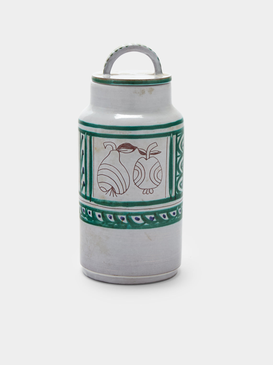 Antique and Vintage - Mid-20th-Century Michel Barbier Apples and Pears Ceramic Jar - Multiple - ABASK - 