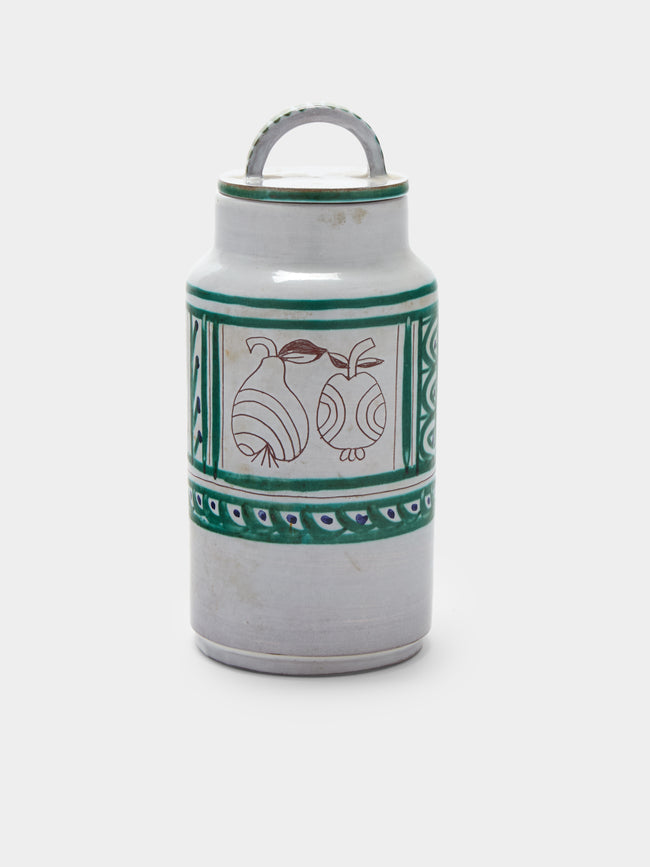 Antique and Vintage - Mid-20th-Century Michel Barbier Apples and Pears Ceramic Jar - Multiple - ABASK - 