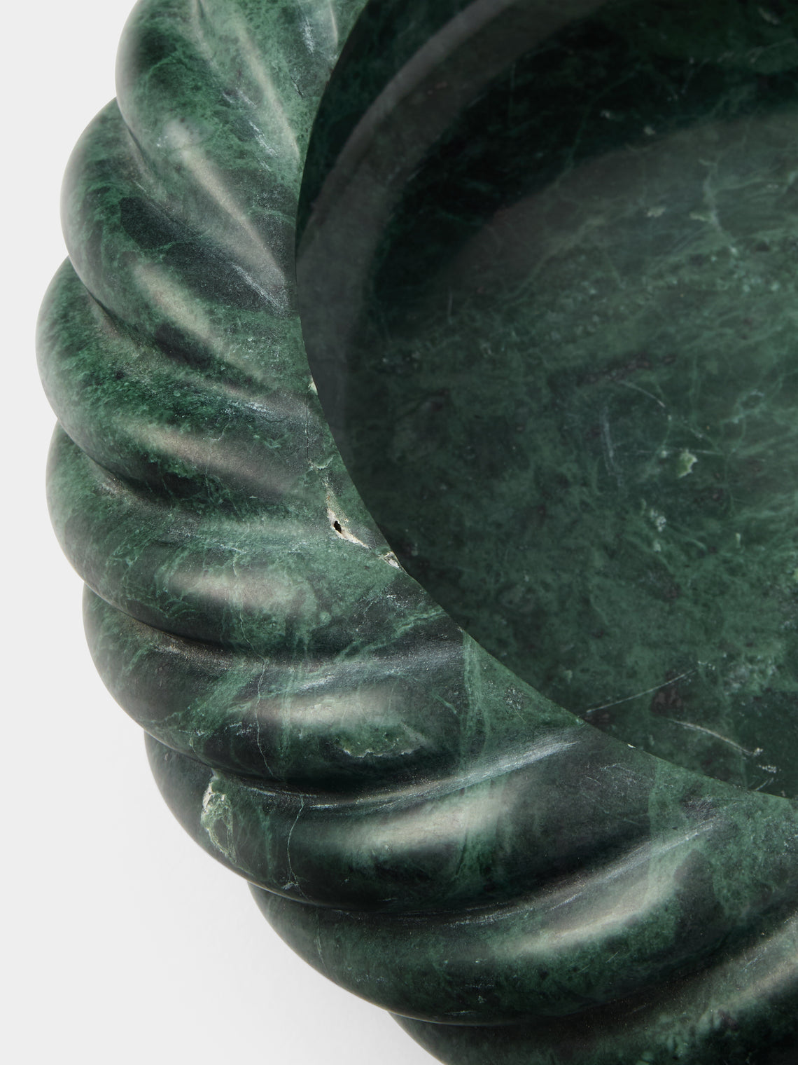Anastasio Home - Cruller Marble Bowl - Green - ABASK