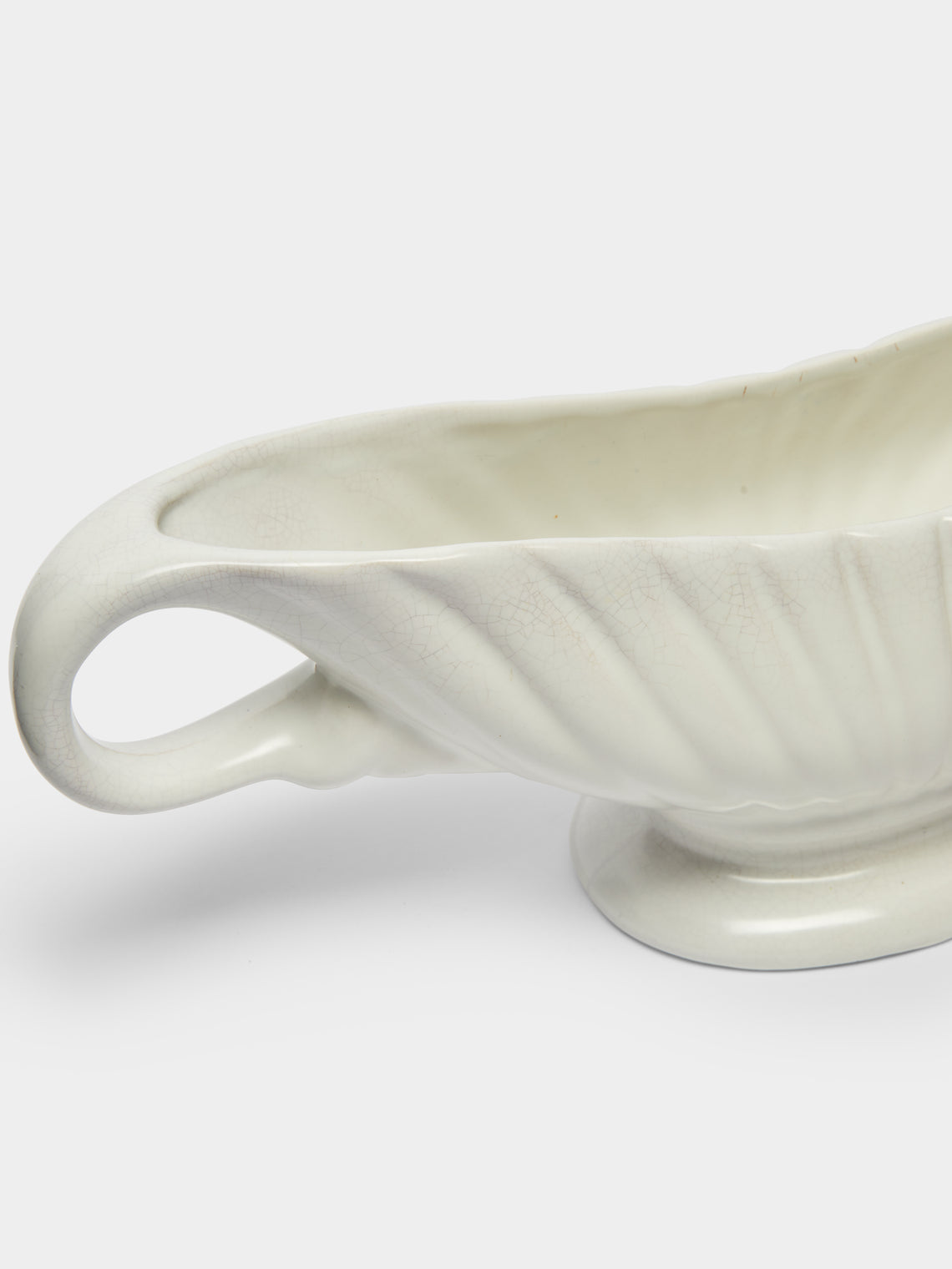 Antique and Vintage - 1930-1940 Ribbed Mantle Vase with Handles -  - ABASK