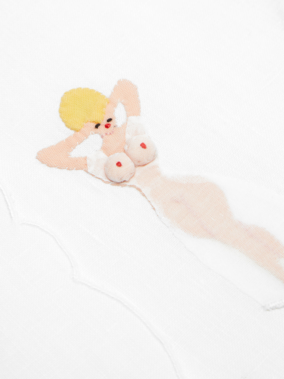 Taf Firenze - Donnine Hand-Embroidered Linen Cocktail Napkins (Set of 6) - Multiple - ABASK