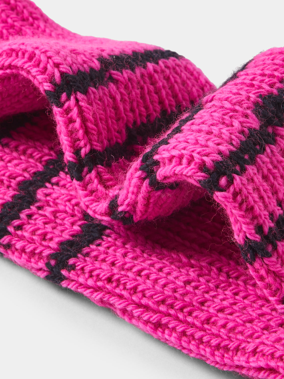 La Fetiche - Lyle Hand-Knitted Lambswool Fisherman Socks | Size: S - Multiple - ABASK