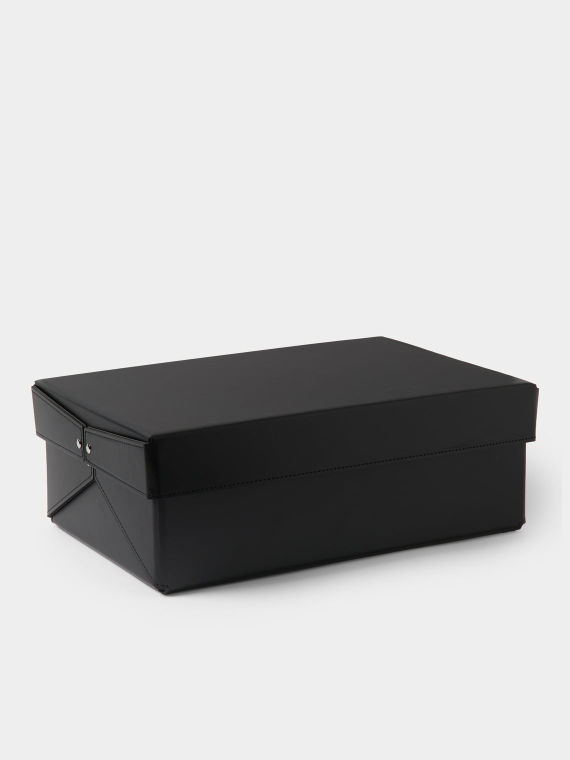 Pinetti - Origami Leather Small Storage Box - Black - ABASK