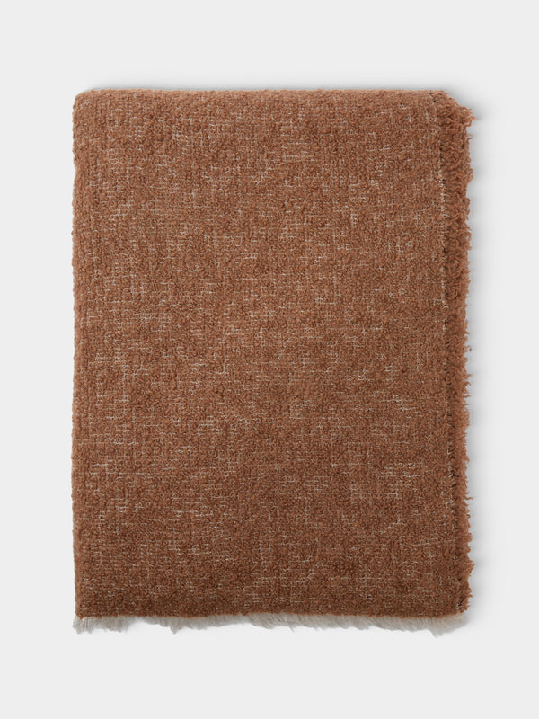 Alonpi - Peaks Cashmere and Silk Blanket (78.5in/2m) - Orange - ABASK - 