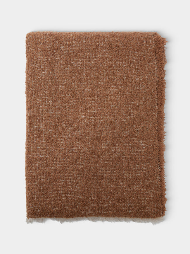 Alonpi - Peaks Cashmere and Silk Blanket (78.5in/2m) - Orange - ABASK - 