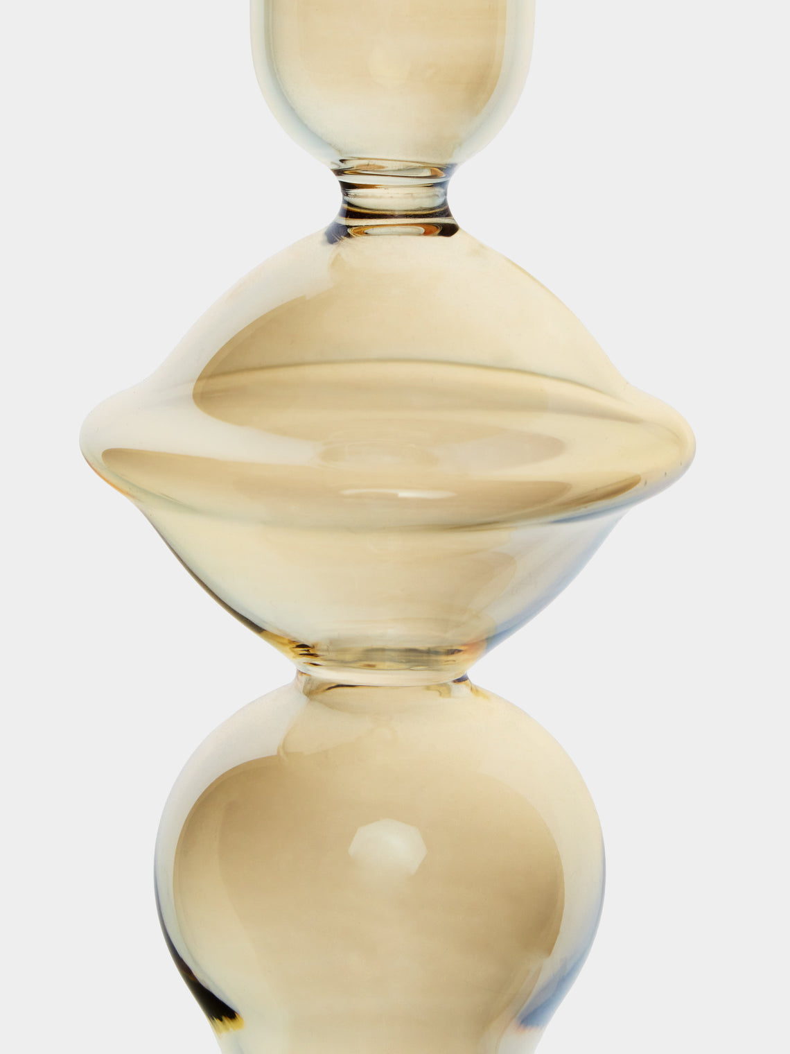 Alya Tannous - | Set of 3 | Iconica Glass Candlesticks - Gold - ABASK