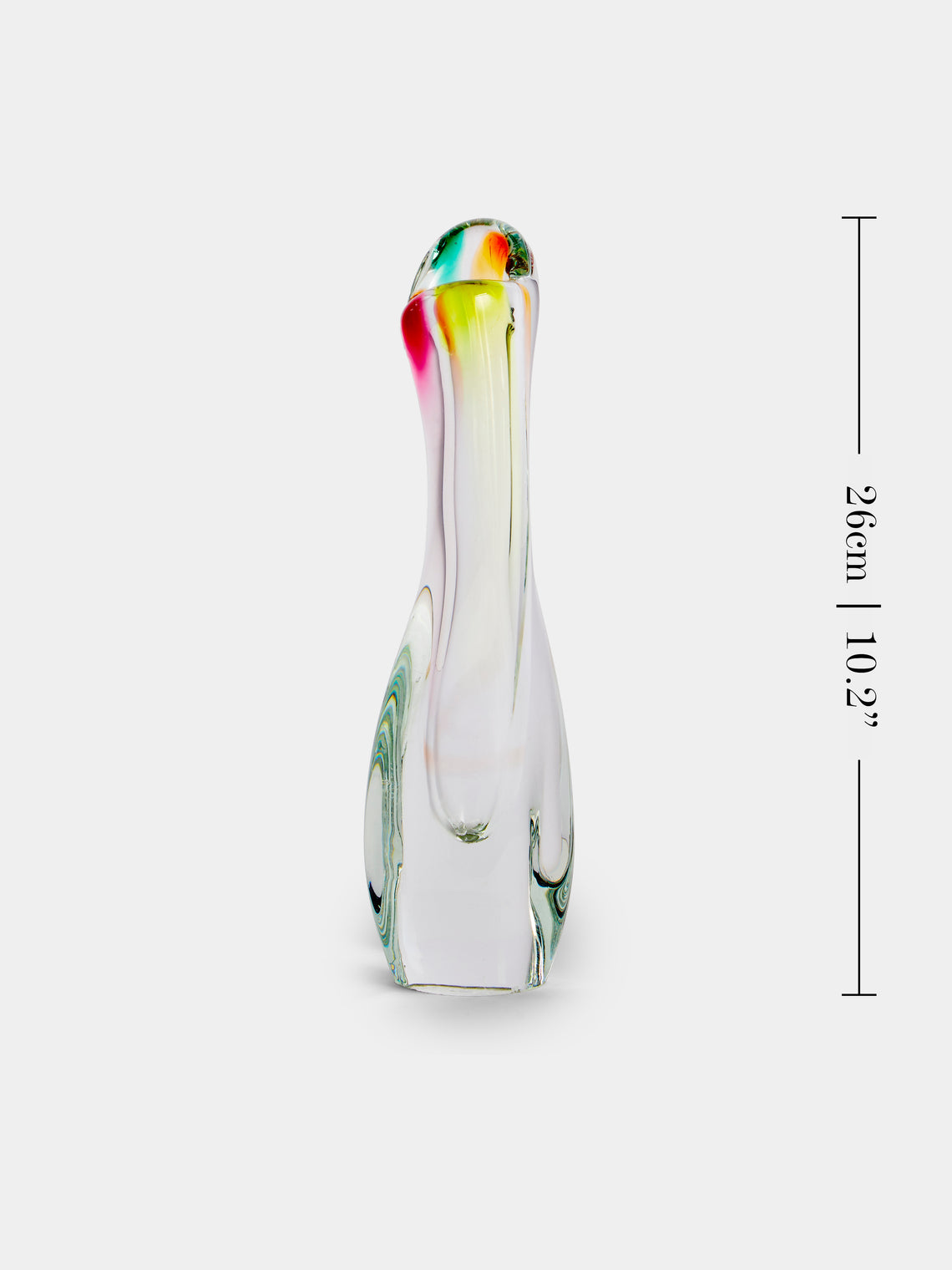 Antique and Vintage - Mid-Century Glass Vase - Clear - ABASK