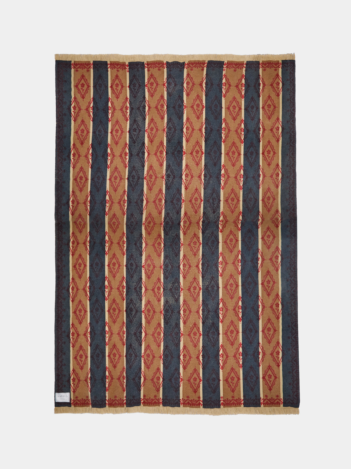 Saved NY - Wallpaper Stripe Cashmere Throw (79in/2m) - Multiple - ABASK - 