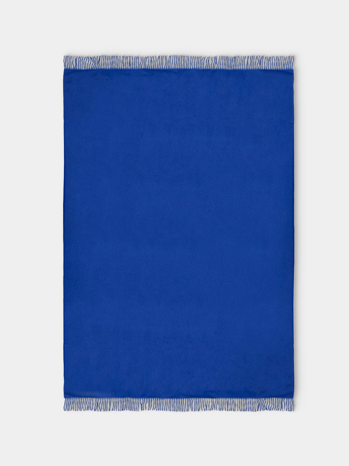 Begg x Co - Arran Cashmere Throw (72in/1.8m) - Blue - ABASK - 