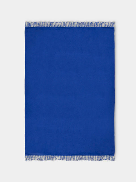Begg x Co - Arran Cashmere Throw (72in/1.8m) - Blue - ABASK - 