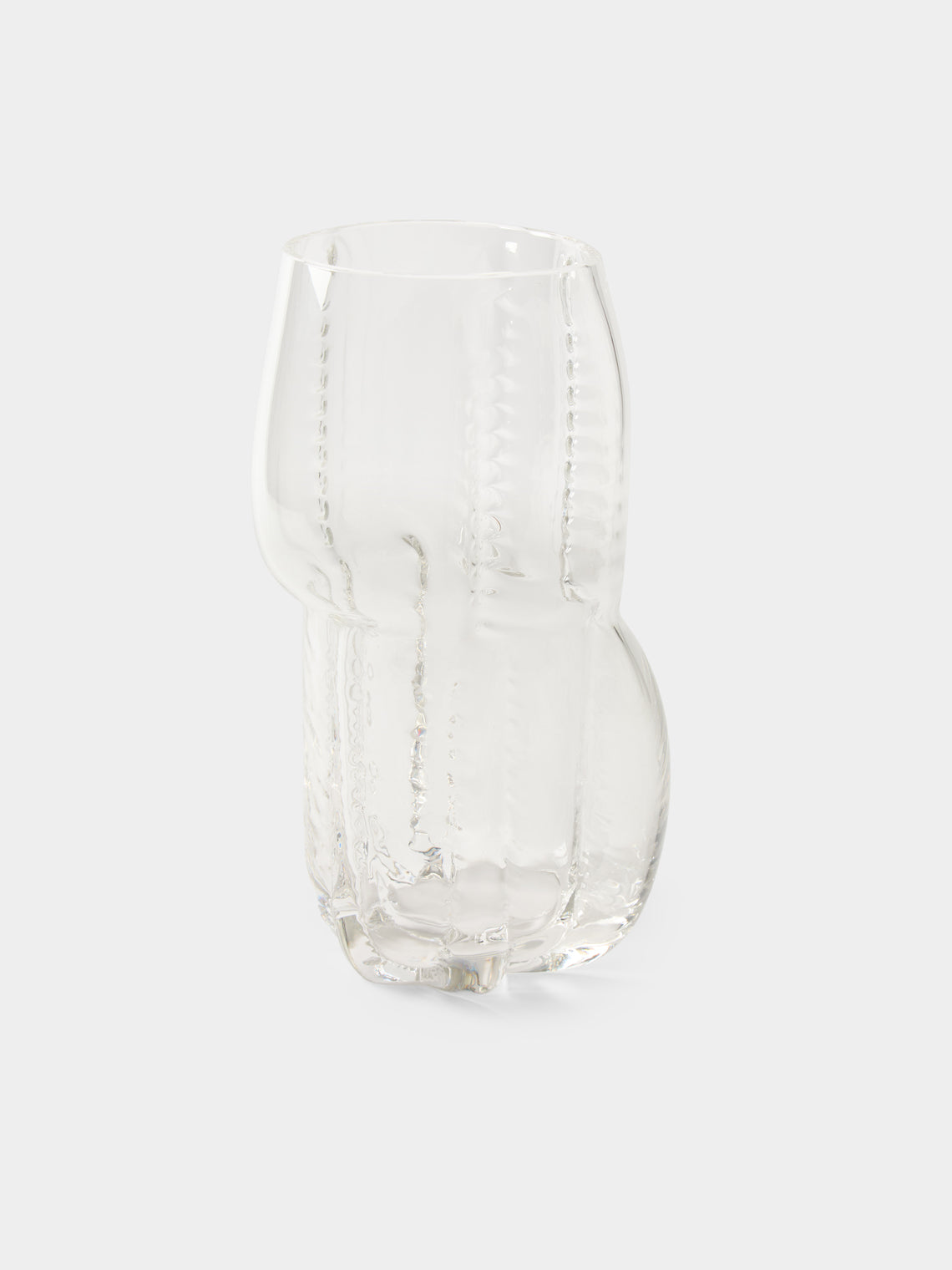 Hana Hillerová - Remix Hand-Blown Glass Vessel (12in/31cm) - Clear - ABASK - 