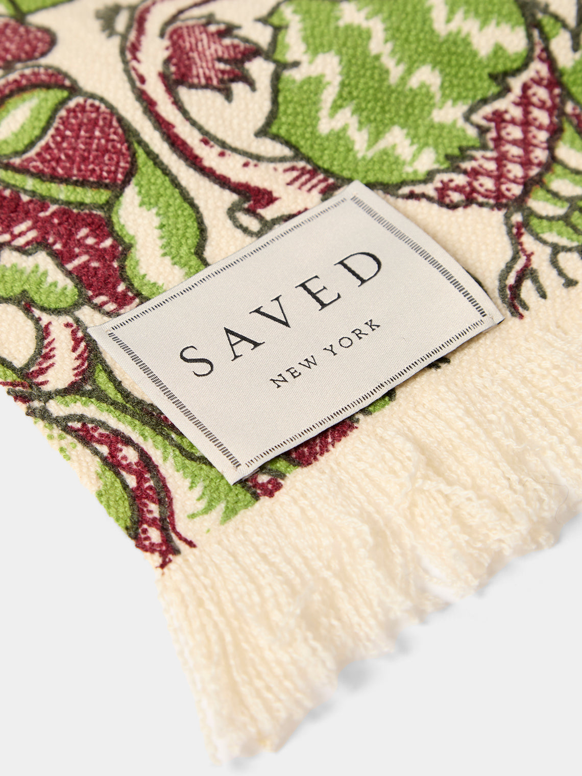 Saved NY - Sanssouci Woven Cashmere Throw (79in/2m) - Green - ABASK