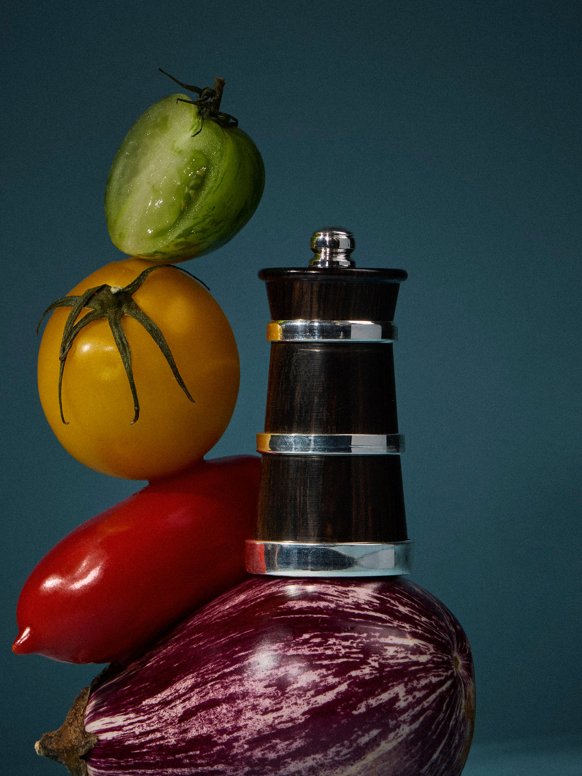 Au Bain Marie - Ebony and Sterling Silver Pepper Mill - Brown - ABASK