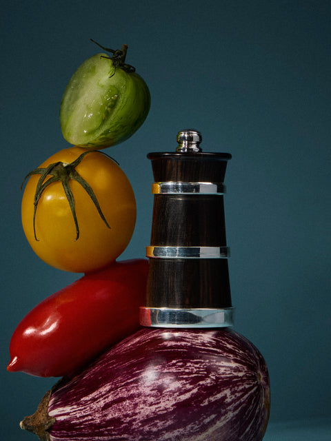 Au Bain Marie - Ebony and Sterling Silver Pepper Mill - Brown - ABASK