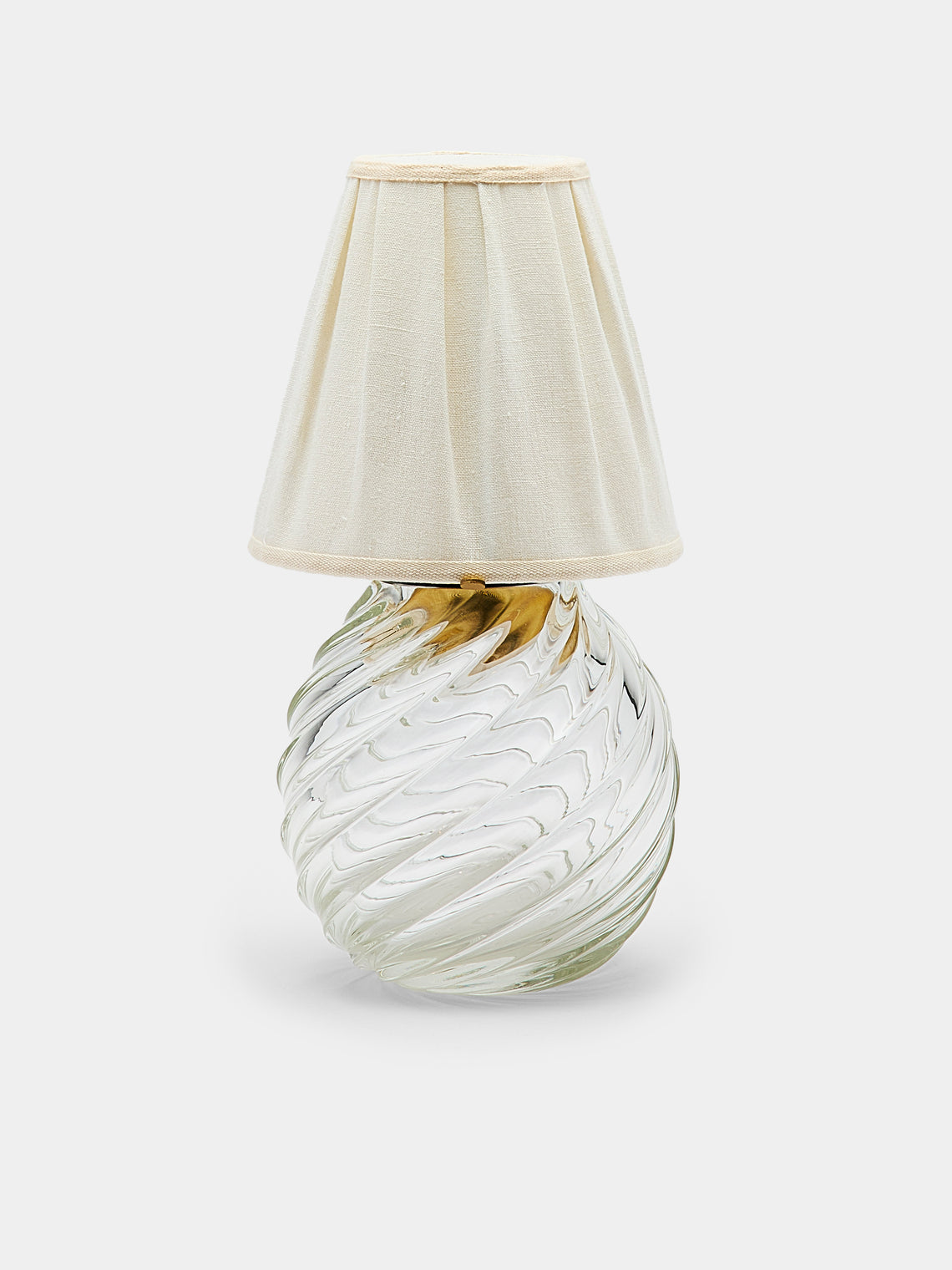 Yali Glass - Twist Bar Hand-Blown Murano Glass Portable Lamp - Clear - ABASK - 