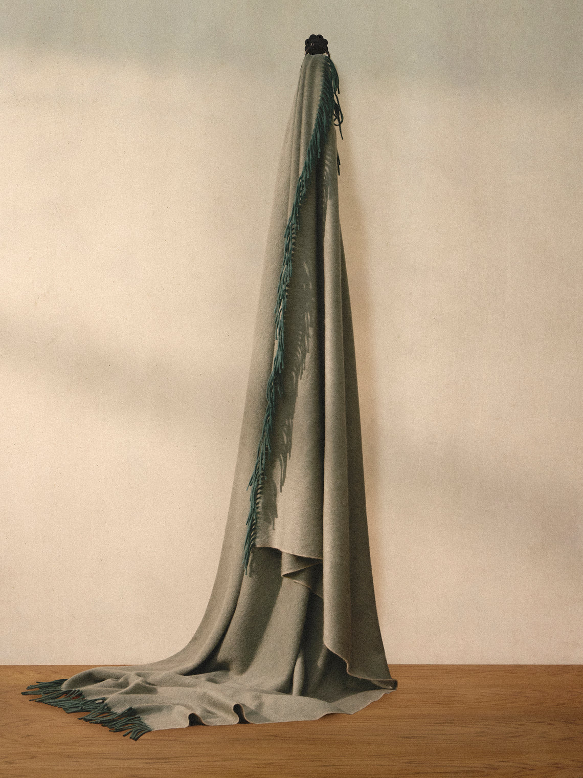 Begg x Co - Arran Cashmere Throw (72in/1.8m) - Green - ABASK