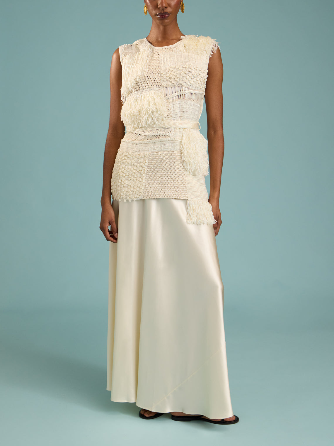 Heirlome - Laia Silk Top | Size: S - Cream - ABASK