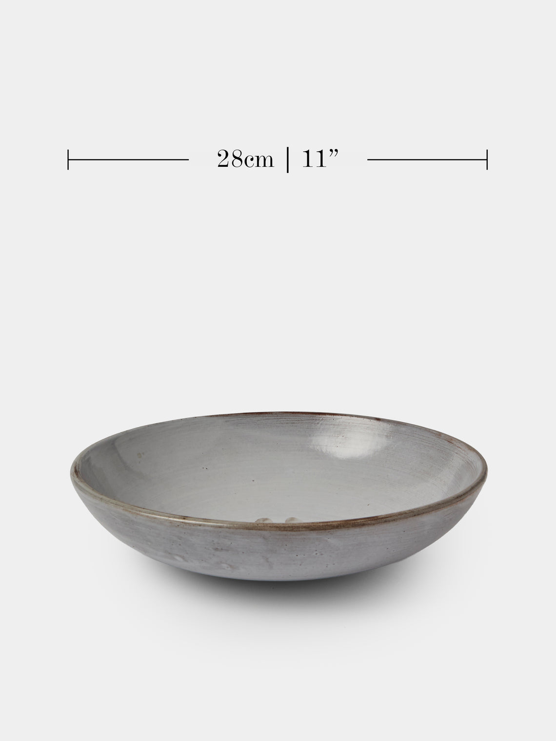 Antique and Vintage - Mid-Century Salad Bowl - White - ABASK