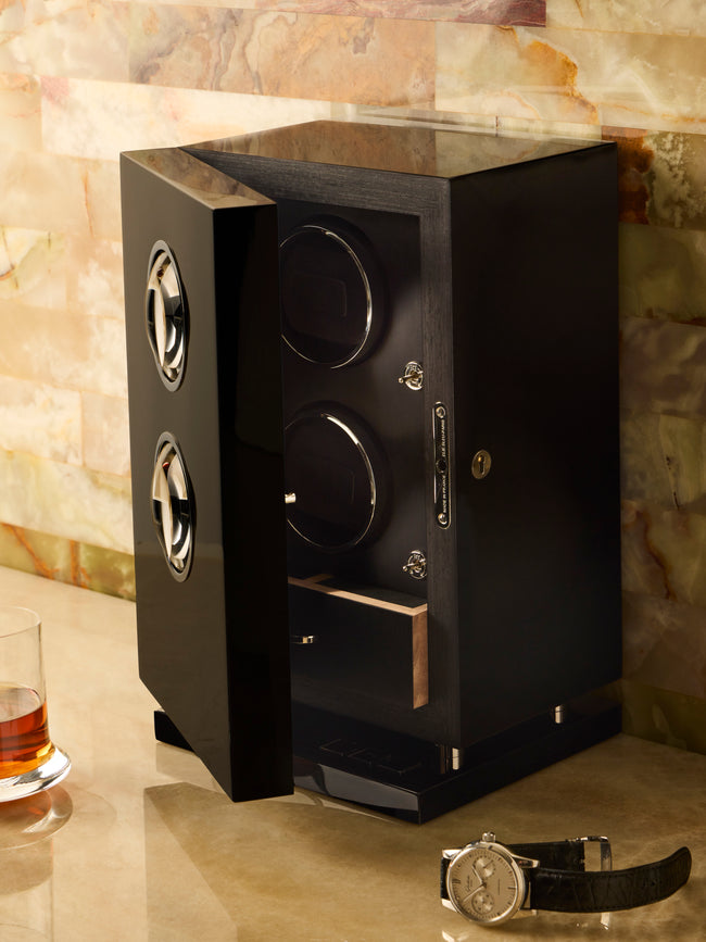 Elie Bleu - Sycamore Watch Winder (2 Watches) - Black - ABASK