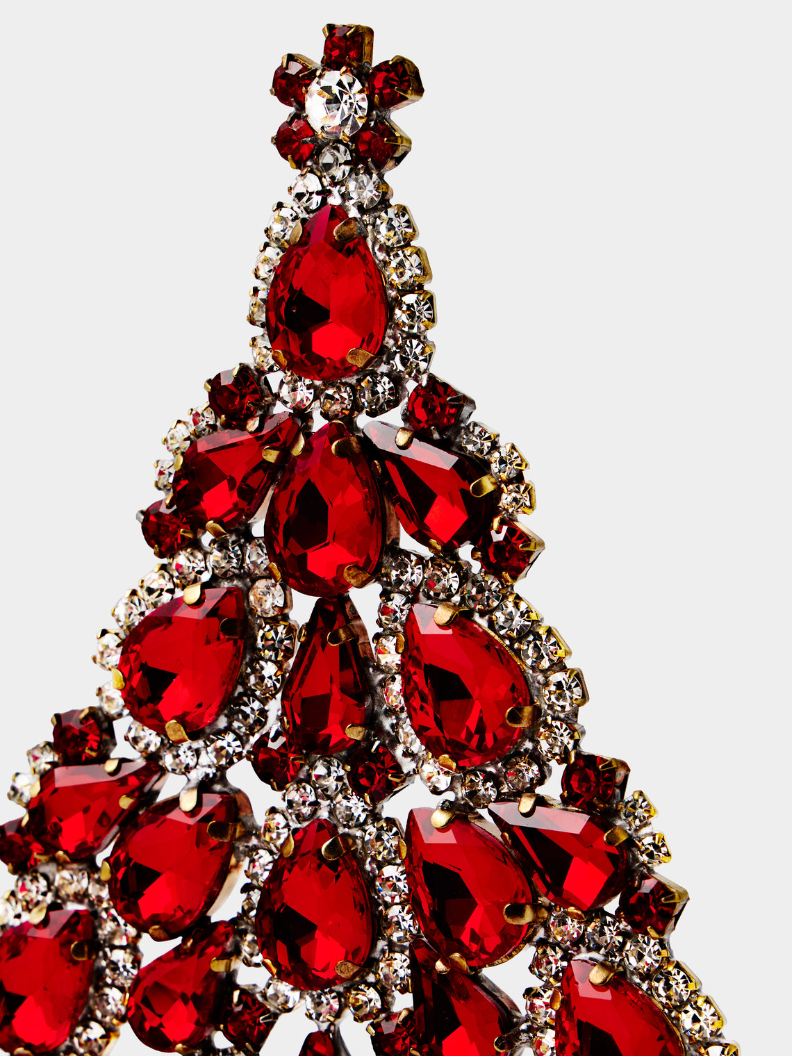 ABASK Decorations - Splendid Czech Crystal Tree - Red - ABASK
