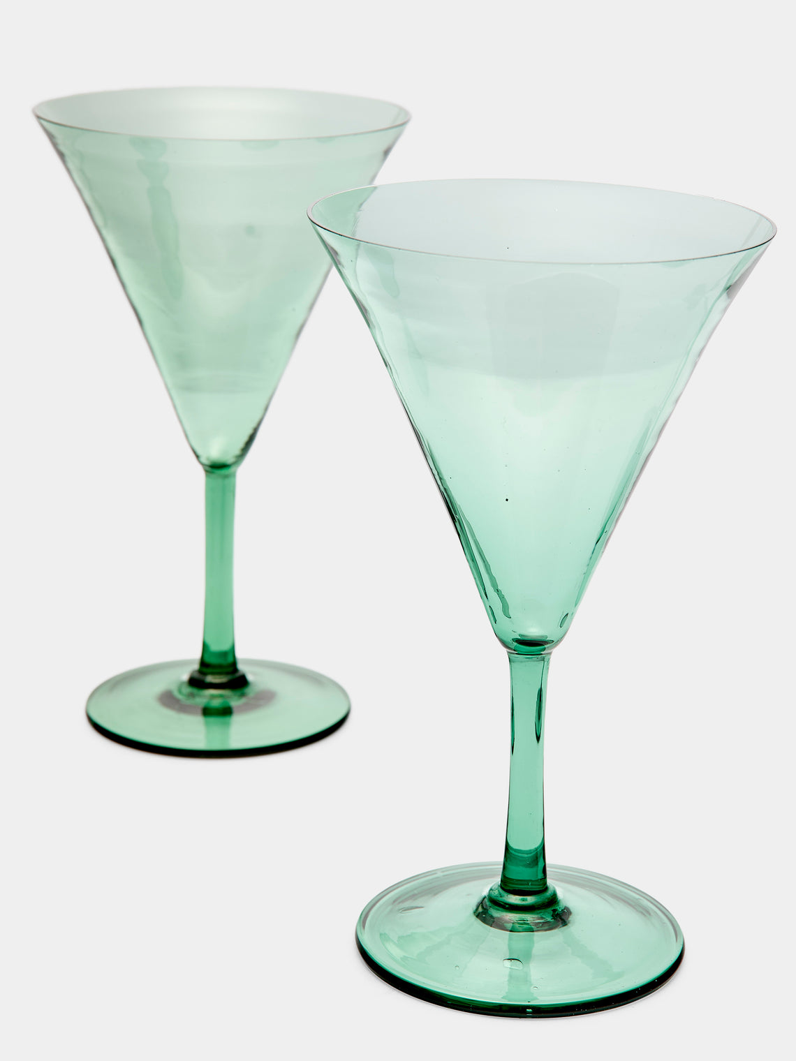 Antique and Vintage - 1930s Venetian Crystal Martini Glasses (Set of 6) -  - ABASK