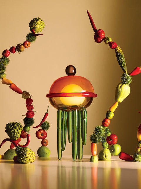 Kickie Chudikova - Pulpopolis Cyanea Hand-Blown Murano Glass Wired Table Lamp - Multiple - ABASK