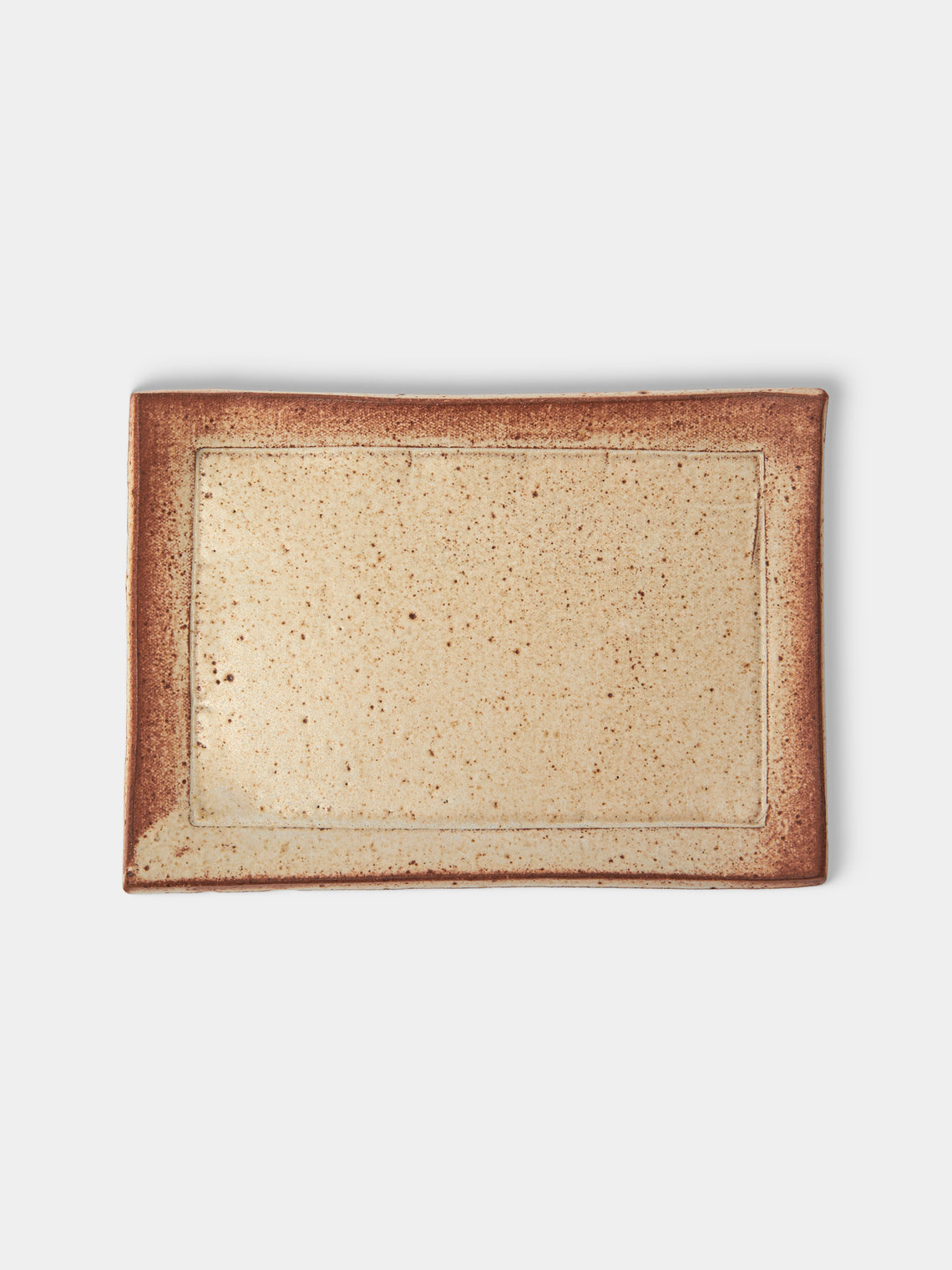 Adam Ross - Hand-Thrown Ceramic Faceted Butter Dish - Beige - ABASK