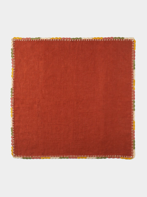 Anut Cairo - Luxor Hand-Crocheted Linen Napkins (Set of 4) -  - ABASK