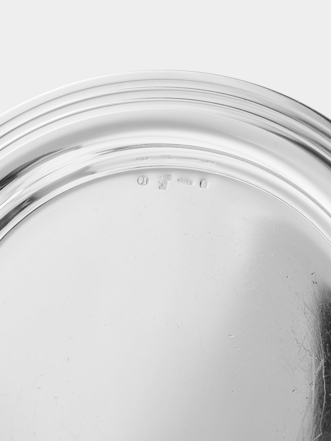 Antique and Vintage - 1955 Ercuis Silver-Plated Bottle Coasters (Set of 2) - Silver - ABASK