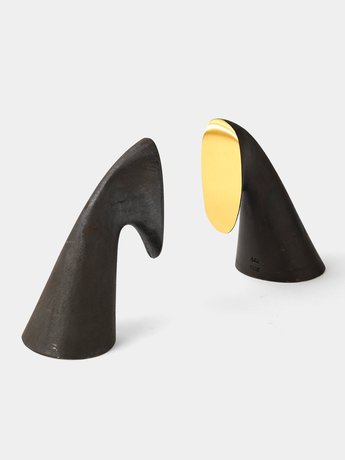 Carl Auböck - Brass Painted Bookends - Black - ABASK
