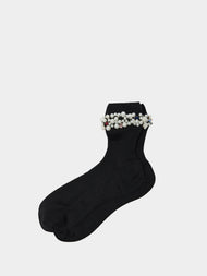 Maria La Rosa - Women's Miami Cashmere Socks | One Size - Black - ABASK - 