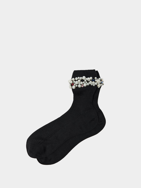 Maria La Rosa - Women's Miami Cashmere Socks | One Size - Black - ABASK - 