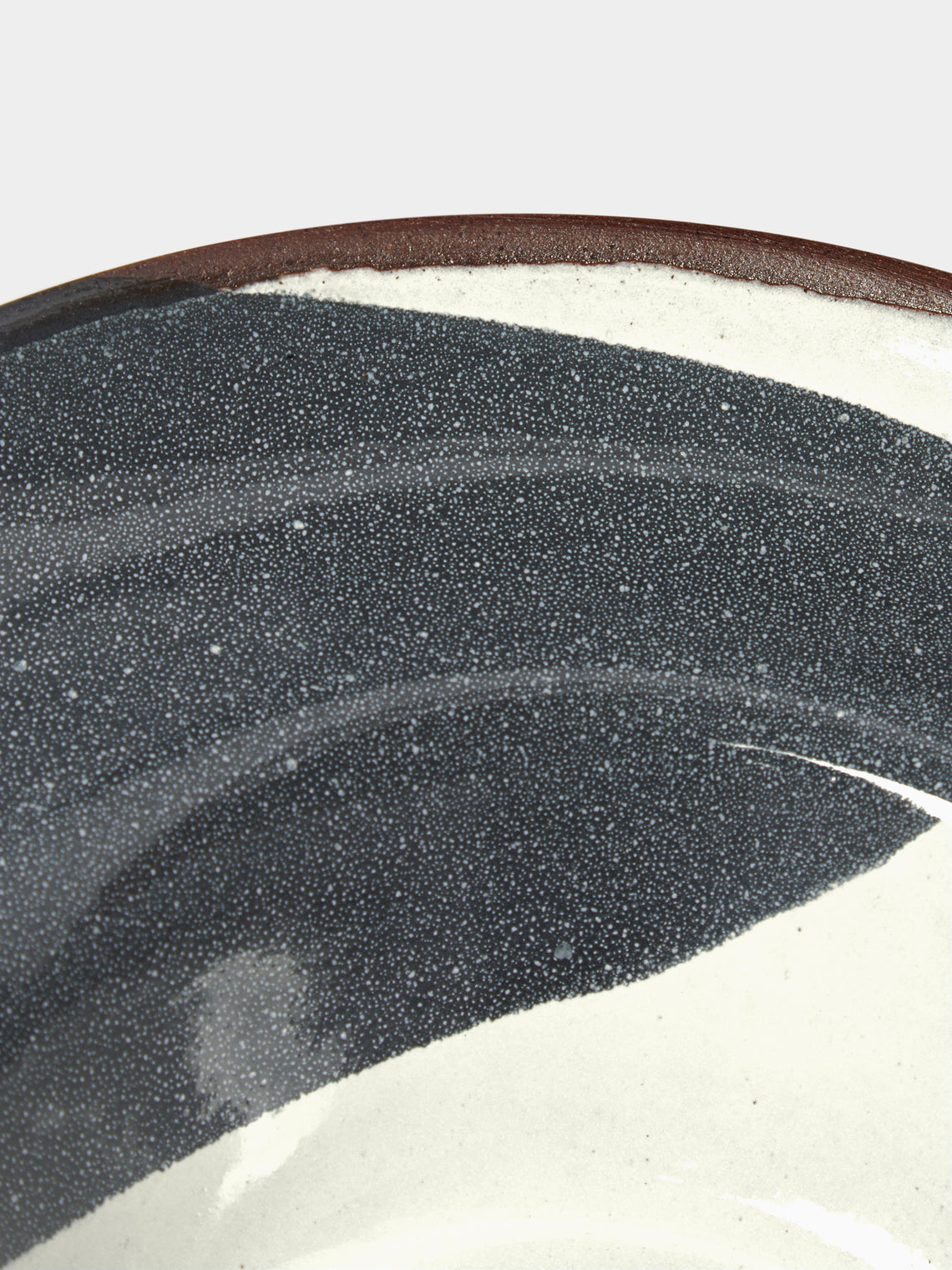Silvia K Ceramics - Hand-Glazed Terracotta Large Rimmed Bowls (Set of 4) -  - ABASK