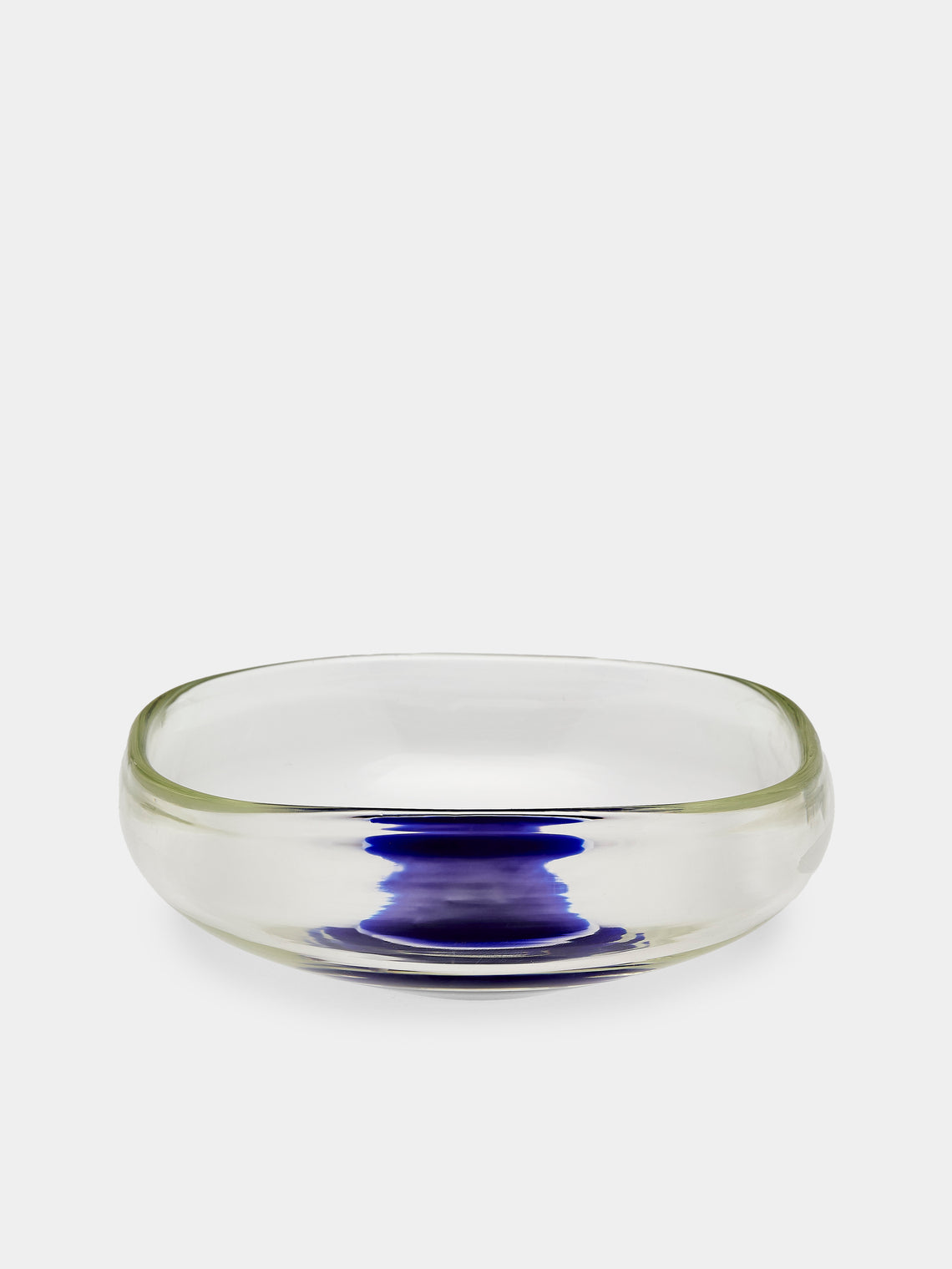 Antique and Vintage - 1980s Venini Murano Glass Ashtray - Blue - ABASK - 