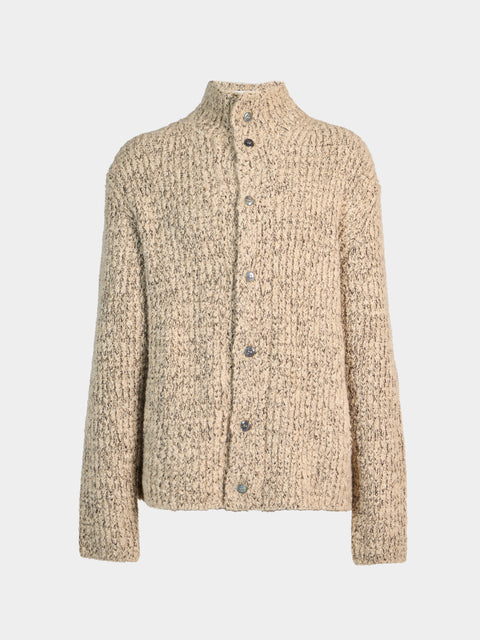 God's True Cashmere - Cloud Cashmere Cardigan | Size: L - Taupe - ABASK - 