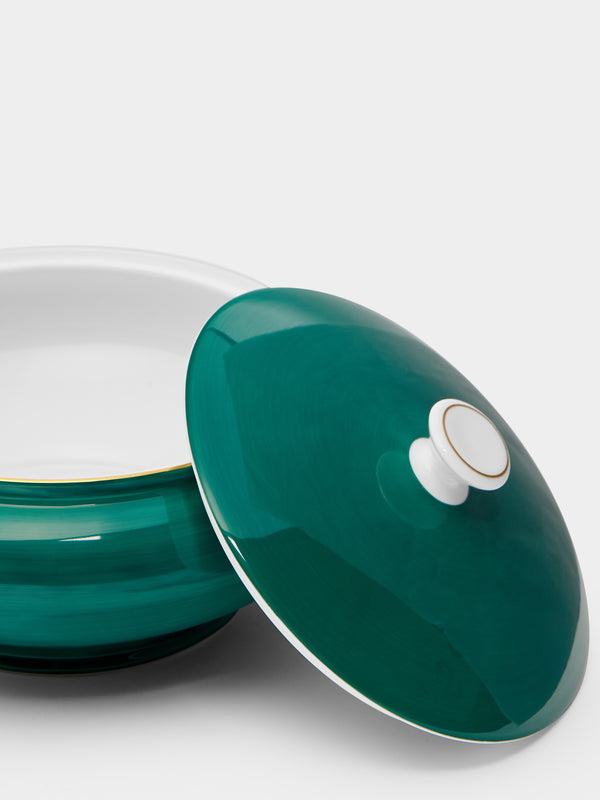 Robert Haviland & C. Parlon - Coco Hand-Painted Porcelain Lidded Vegetable Serving Dish -  - ABASK