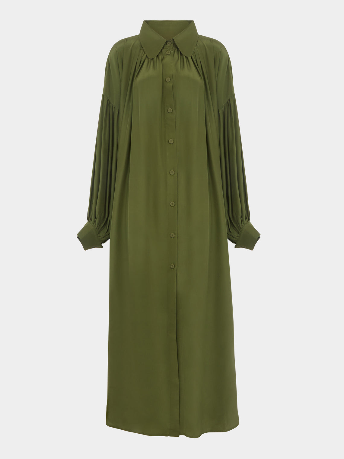 Marta Ferri - Martini Silk Long Dress - Green - ABASK - 