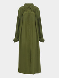 Marta Ferri - Martini Silk Long Dress - Green - ABASK - 