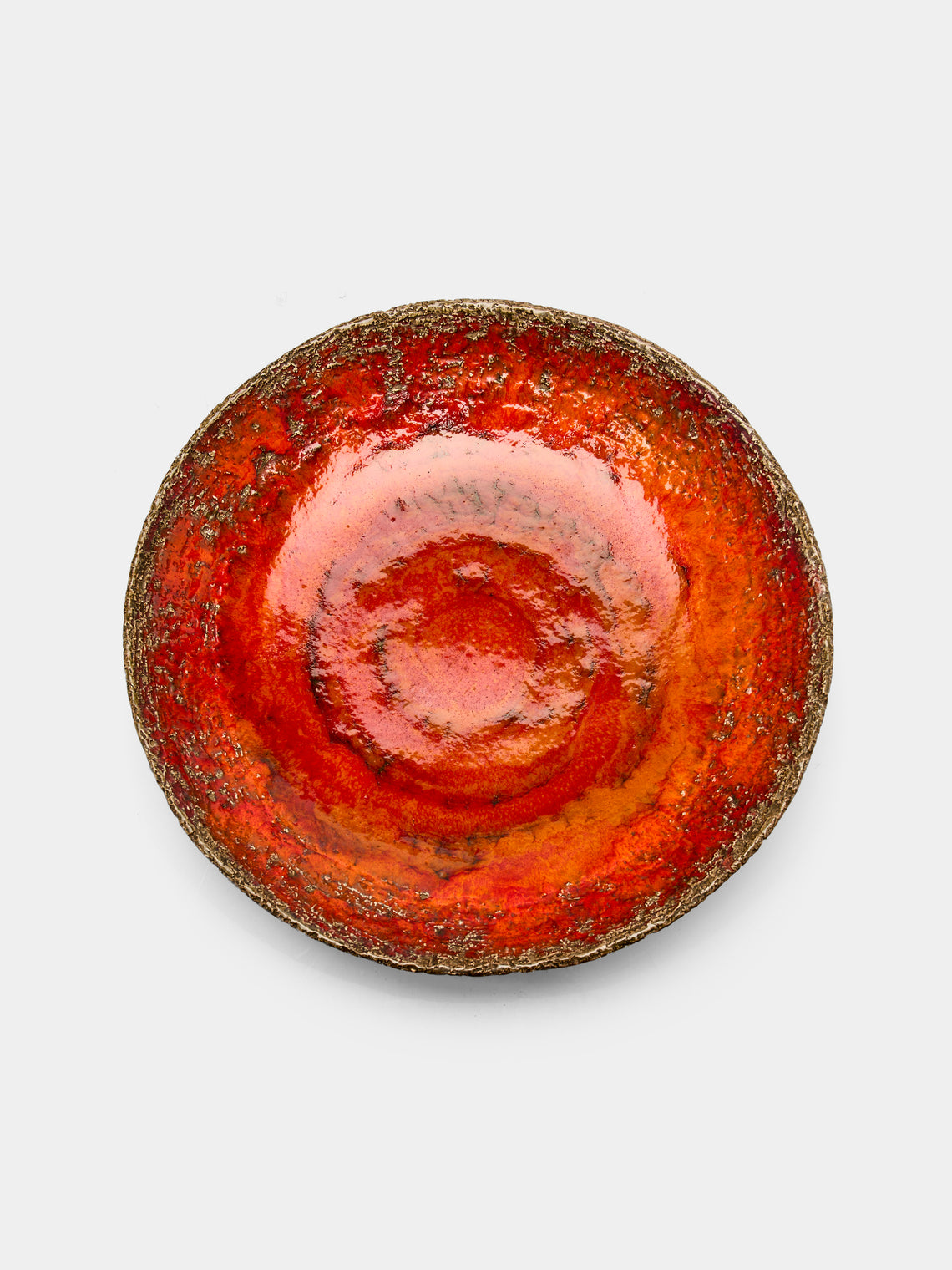 Antique and Vintage - 1950s Jan van Erp Lava Ceramic Serving Bowl -  - ABASK