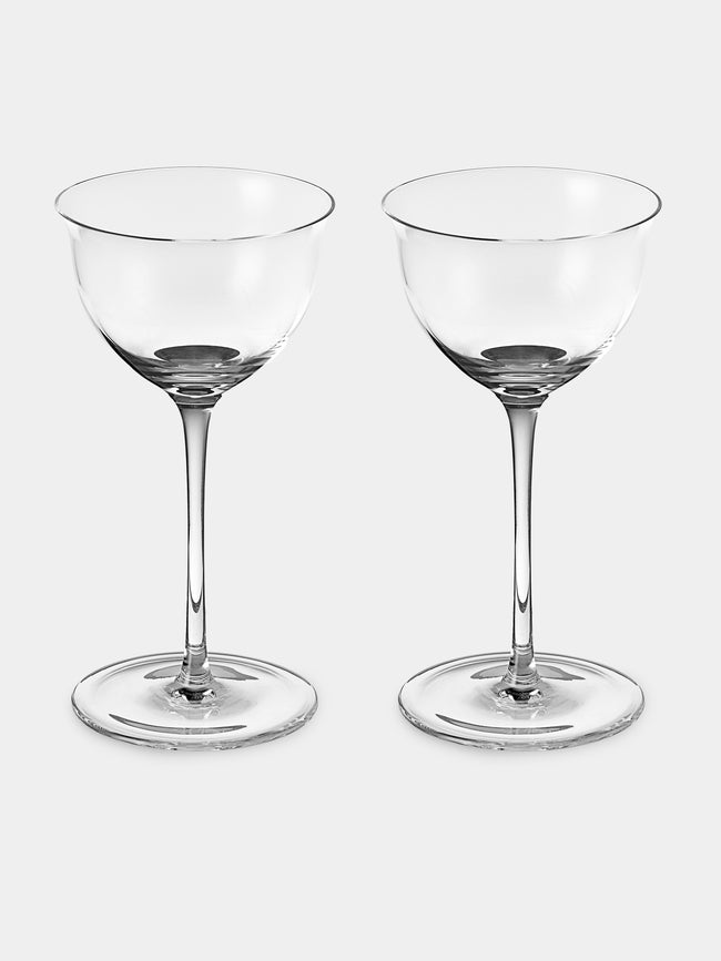 Lobmeyr - | Set of 2 | Patrician Crystal Liqueur Glasses - Clear - ABASK - 
