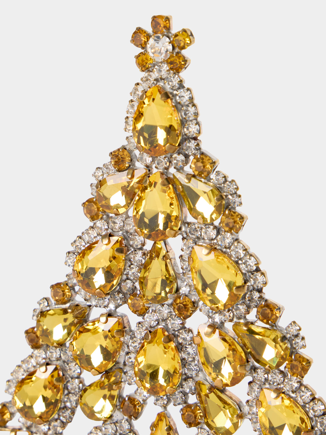 ABASK Decorations - Splendid Czech Crystal Tree - Yellow - ABASK